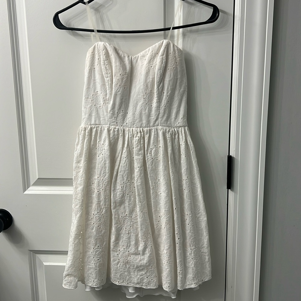 White Strapless Dress